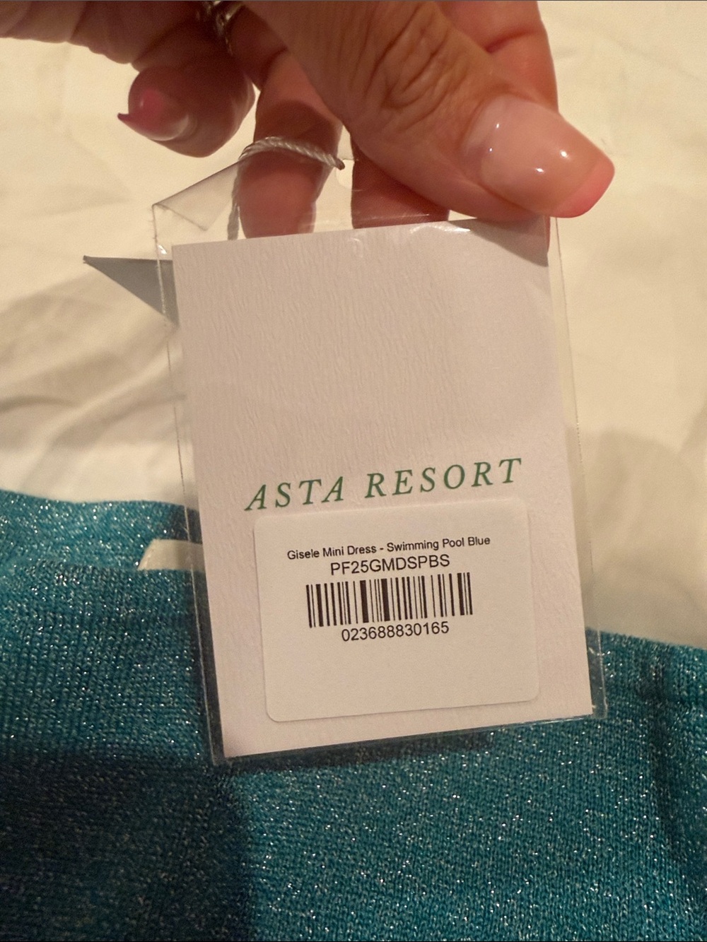 Asta Resort Gisele Strapless Mini Dress in Swimming Pool Blue - Picture 10 of 10